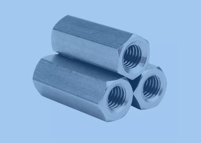 custom 304 stainless steel hexagon threaded coupling connectin nuts